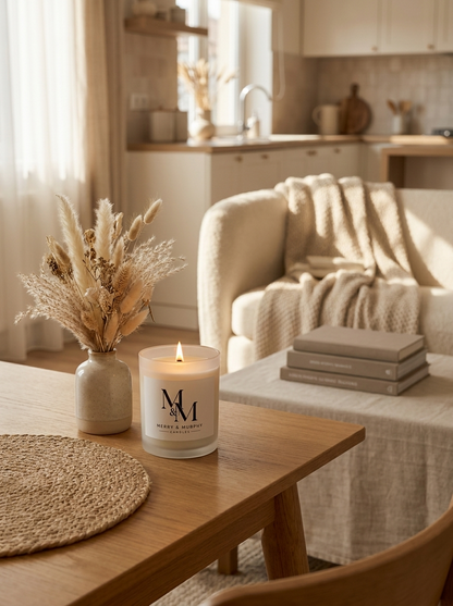 Frosted Glass Candle, 11oz