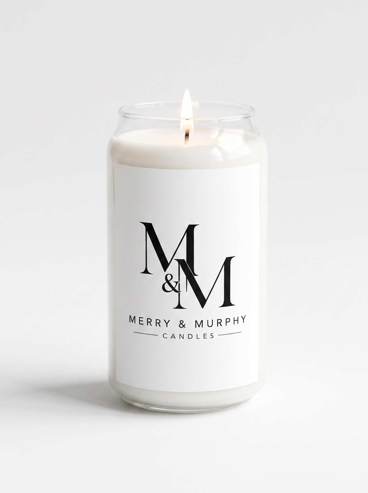 Merry & Murphy 13.75oz Soy Candle, lid on, cover photo